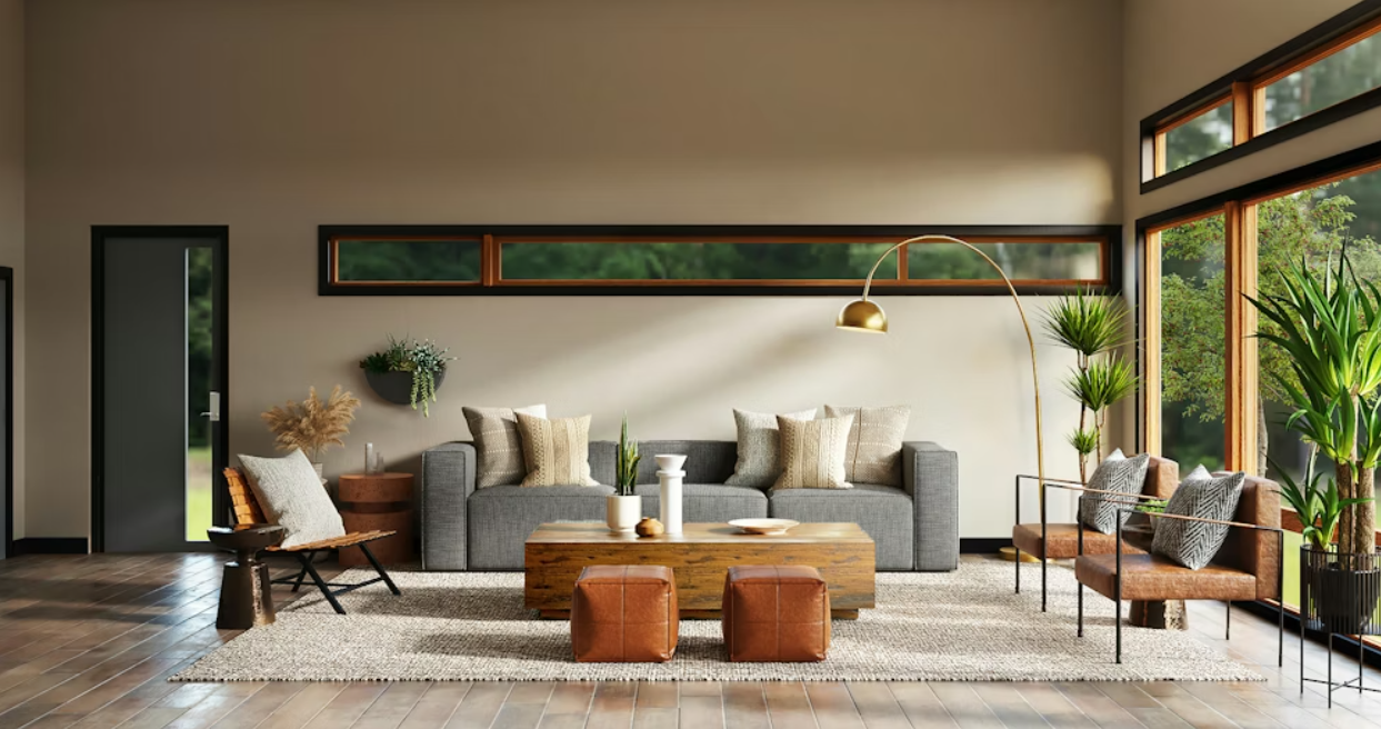 Luxury interior living room